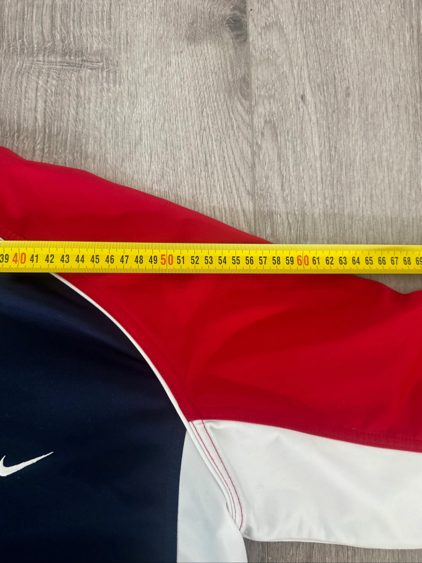 Nike Vintage Track Jacket Full Zip Navy Red White Y2K 00s Streetwear Swoosh M – photo 10